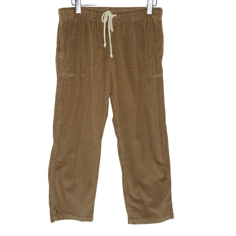 Aerie Corduroy Low Rise Baggy Pant M Brown Drawstring Streetwear Slouchy